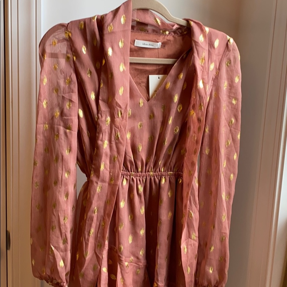 Ruffle Terra-cotta Mini Dress